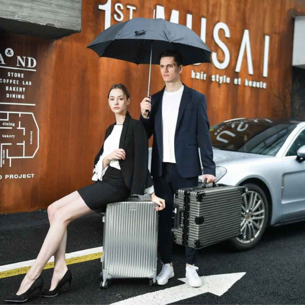 AXON 鋁鎂合金行李箱 對開式 經典箱