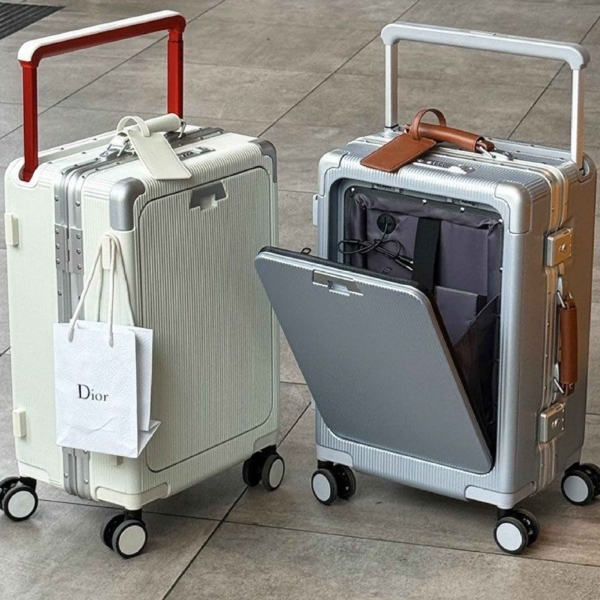 HERITAGE 商務前開式行李箱 寬桿箱