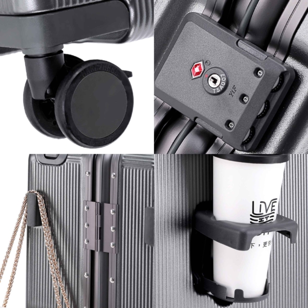 HERITAGE 商務前開式行李箱 寬桿箱